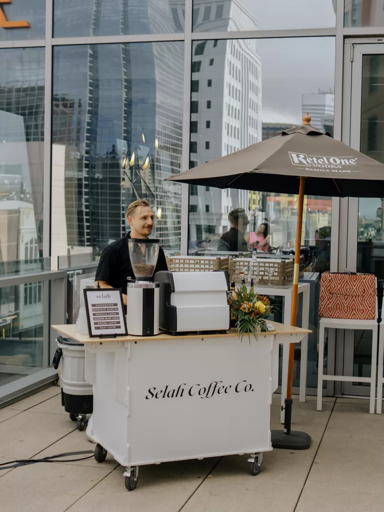 Coffee Cart & Mobile Espresso Bar Denver Metro Area Selah Coffee Co. Coffee Catering for events in Colorado